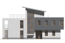 Single-family house with an atelier and titaniumzinc facade